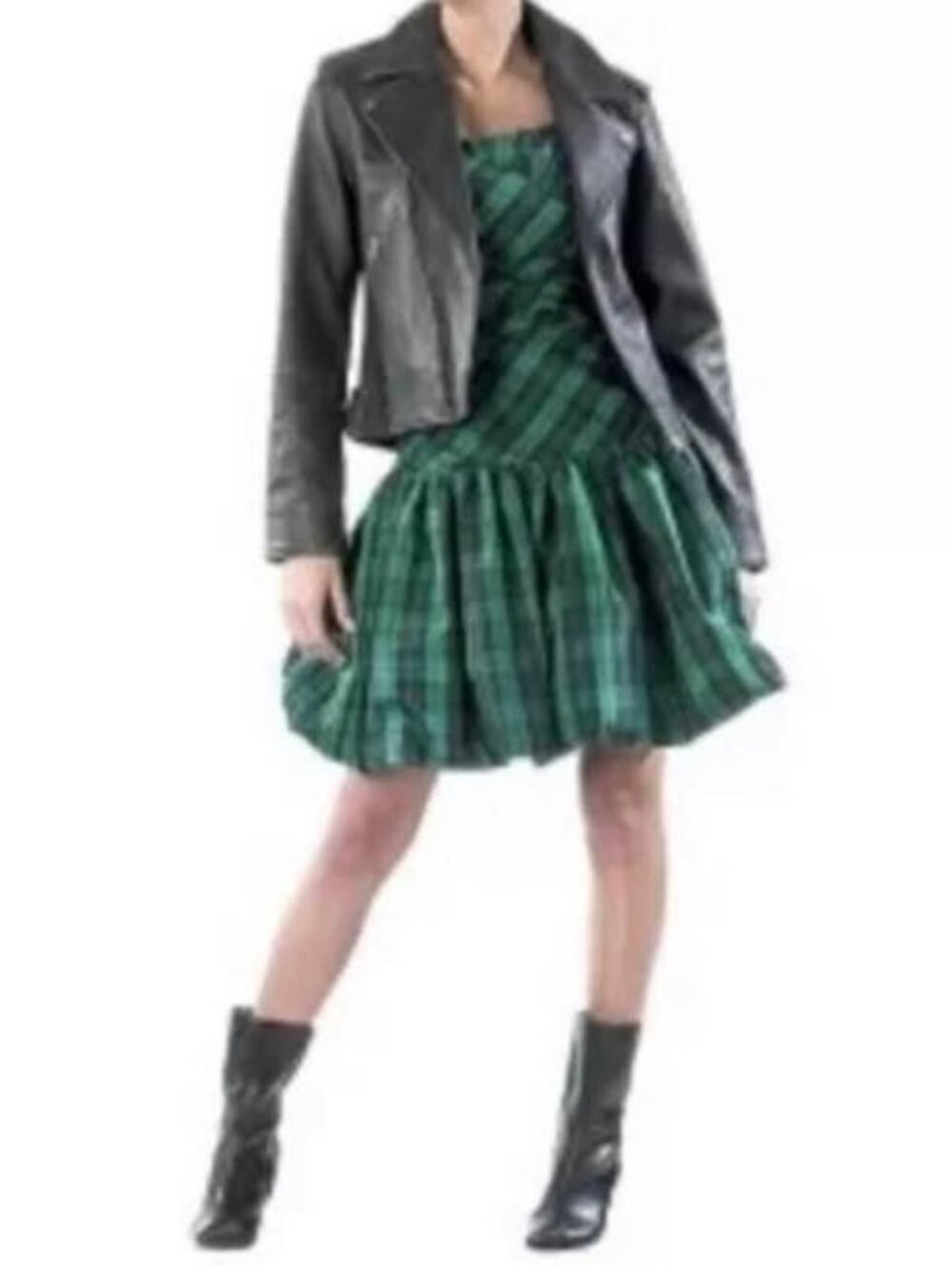 Luella Bartley for Target Green Plaid Strapless Bubble Dress NWT 13 - Picture 2 of 13